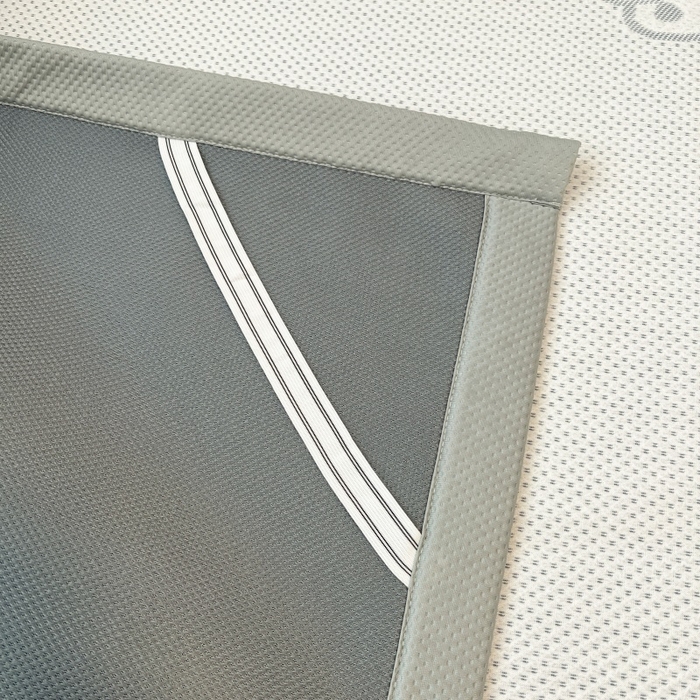 91家纺网 家纺一手货源 找家纺 川悦生活 2026新款PE凉感提花豆豆席平铺款三件套 爱心猫咪-月白