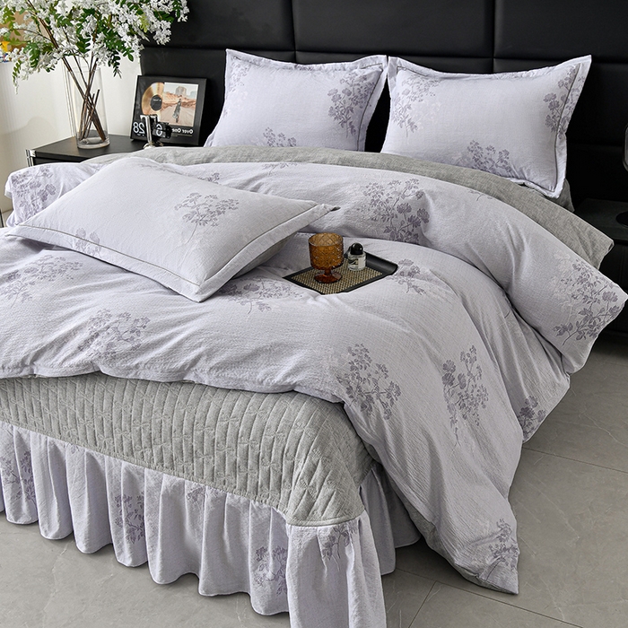 91家纺网 家纺一手货源 找家纺 （总）星窝 2026新款复古风仿麻床盖款四件套