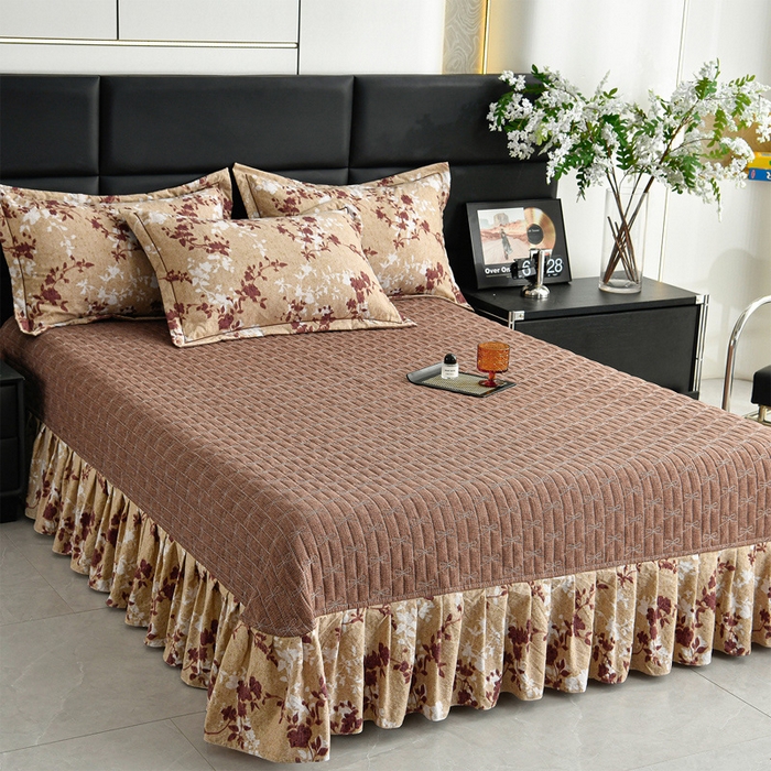 91家纺网 家纺一手货源 找家纺 （总）星窝 2026新款复古风仿麻床盖款四件套