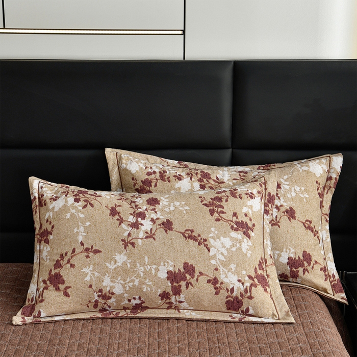 91家纺网 家纺一手货源 找家纺 （总）星窝 2026新款复古风仿麻床盖款四件套