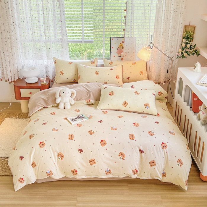 91家纺网 家纺一手货源 找家纺 （总）简冠家纺 2026新款仿棉水洗棉四件套