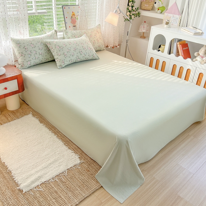 91家纺网 家纺一手货源 找家纺 简冠家纺 2026新款仿棉水洗棉四件套 绿野仙踪