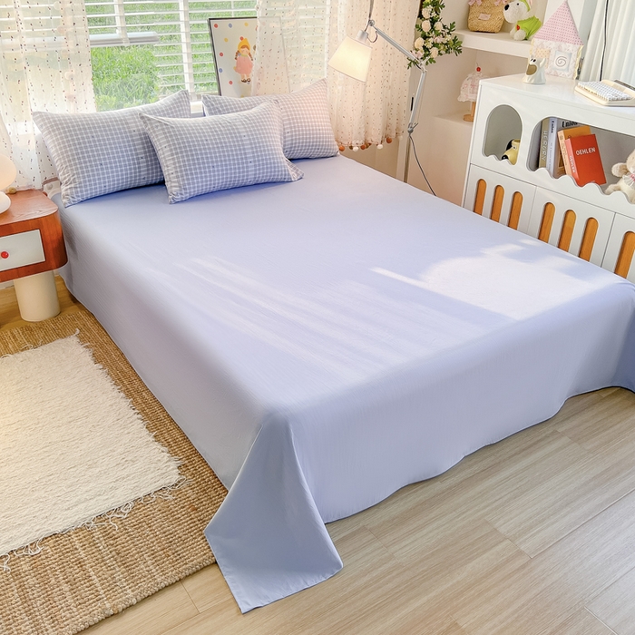 91家纺网 家纺一手货源 找家纺 简冠家纺 2026新款仿棉水洗棉四件套 心海