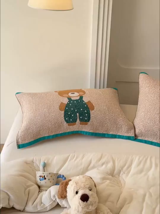 91家纺网 家纺一手货源 找家纺 （总）乐家毛巾被（工厂自产自销） 2026新款全棉A类母婴级卡通软绵绵系列枕巾隔汗巾