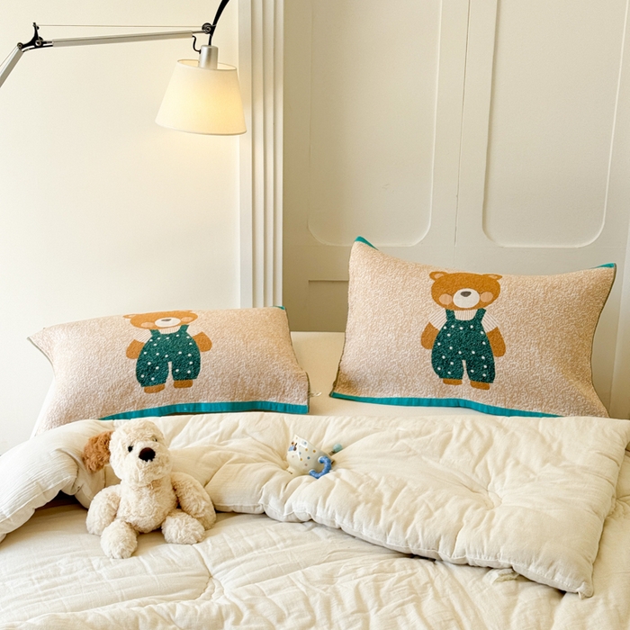 91家纺网 家纺一手货源 找家纺 （总）乐家毛巾被（工厂自产自销） 2026新款全棉A类母婴级卡通软绵绵系列枕巾隔汗巾