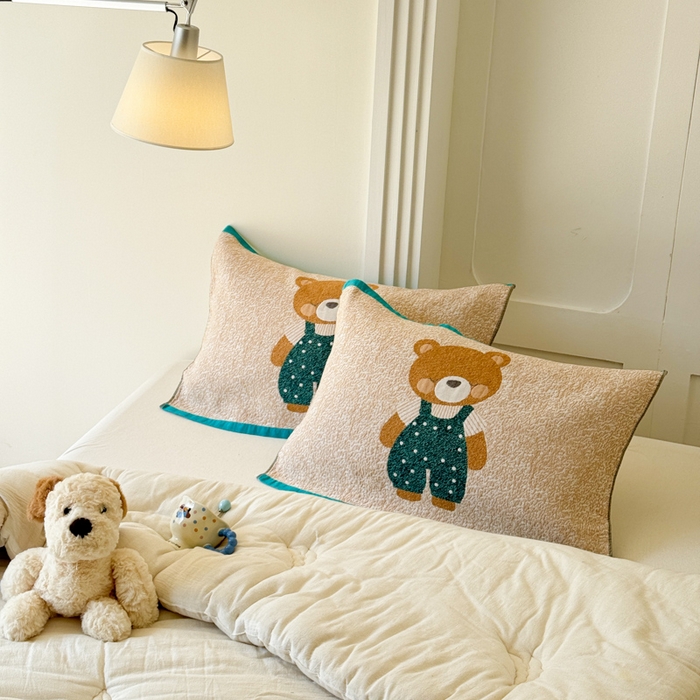 91家纺网 家纺一手货源 找家纺 （总）乐家毛巾被（工厂自产自销） 2026新款全棉A类母婴级卡通软绵绵系列枕巾隔汗巾