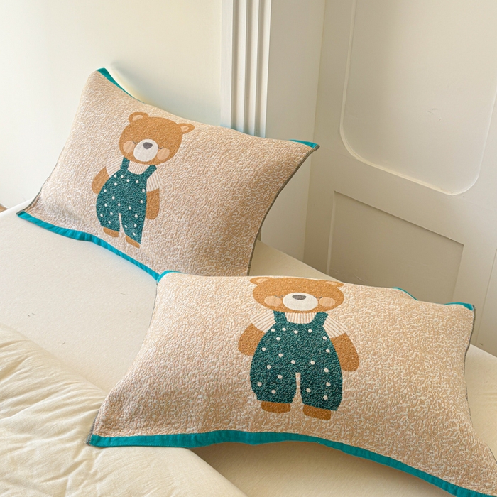 91家纺网 家纺一手货源 找家纺 （总）乐家毛巾被（工厂自产自销） 2026新款全棉A类母婴级卡通软绵绵系列枕巾隔汗巾