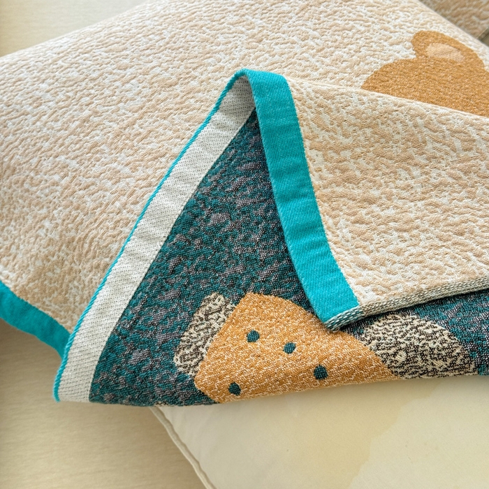 91家纺网 家纺一手货源 找家纺 （总）乐家毛巾被（工厂自产自销） 2026新款全棉A类母婴级卡通软绵绵系列枕巾隔汗巾