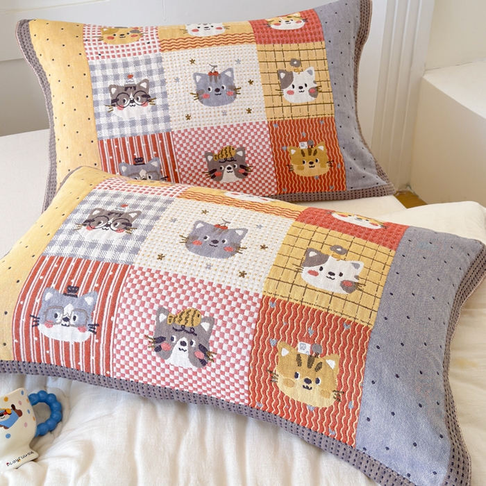 91家纺网 家纺一手货源 找家纺 （总）乐家毛巾被（工厂自产自销） 2026新款全棉A类母婴级卡通软绵绵系列枕巾隔汗巾