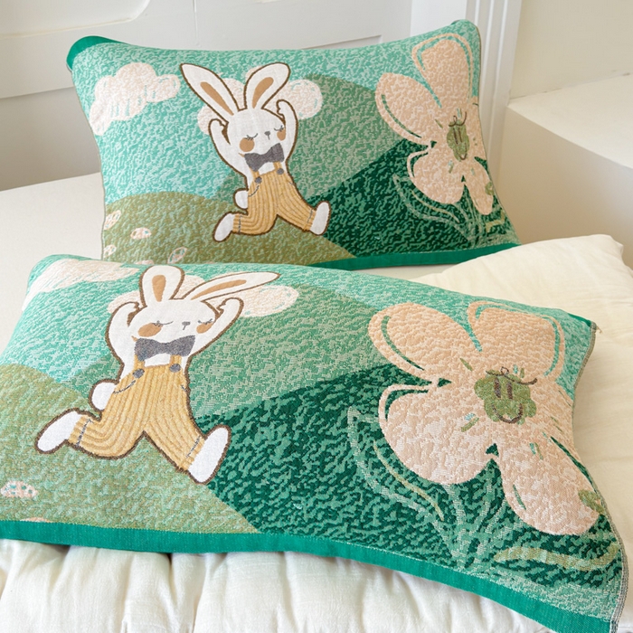 91家纺网 家纺一手货源 找家纺 （总）乐家毛巾被（工厂自产自销） 2026新款全棉A类母婴级卡通软绵绵系列枕巾隔汗巾