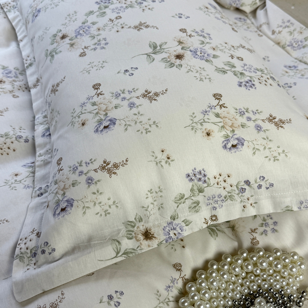 91家纺网 家纺一手货源 找家纺 美丽坊 2026新款跨境外贸爆款高支数高密度全棉纯棉四件套 晨间诗集