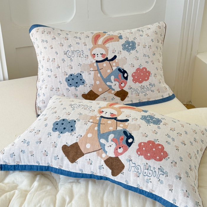 91家纺网 家纺一手货源 找家纺 （总）乐家毛巾被（工厂自产自销） 2026新款全棉A类母婴级卡通软绵绵系列枕巾隔汗巾