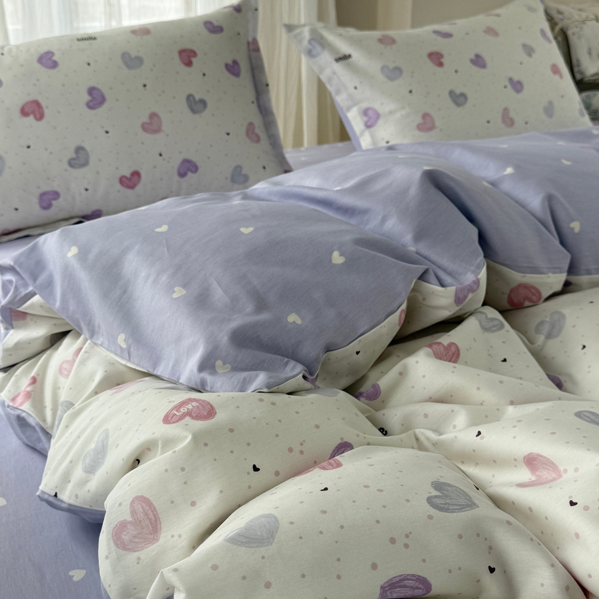 91家纺网 家纺一手货源 找家纺 美丽坊 2026新款跨境外贸爆款高支数高密度全棉纯棉四件套 私藏浪漫