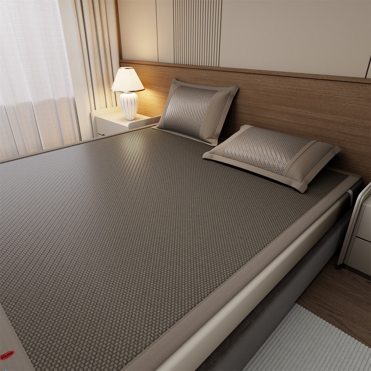 91家纺网 家纺一手货源 找家纺 （总）鑫姿席业 2026春夏新款江南-PE凉感席凉席席子