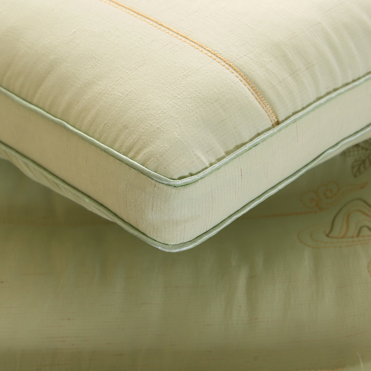 91家纺网 家纺一手货源 找家纺 （总）轩琪家纺 2026新款枕芯麻系列-橘夏2