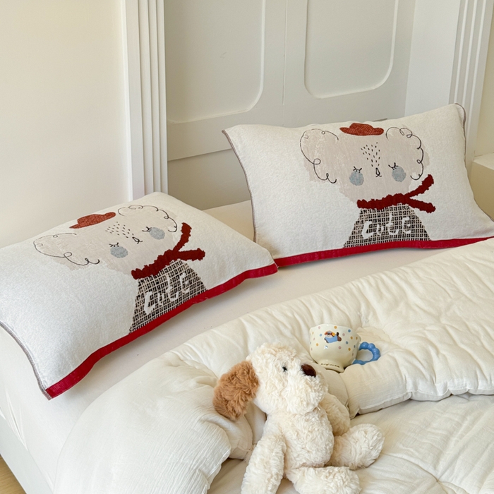 91家纺网 家纺一手货源 找家纺 乐家毛巾被（工厂自产自销） 2026新款全棉A类母婴级卡通软绵绵系列枕巾隔汗巾 Cute 考拉