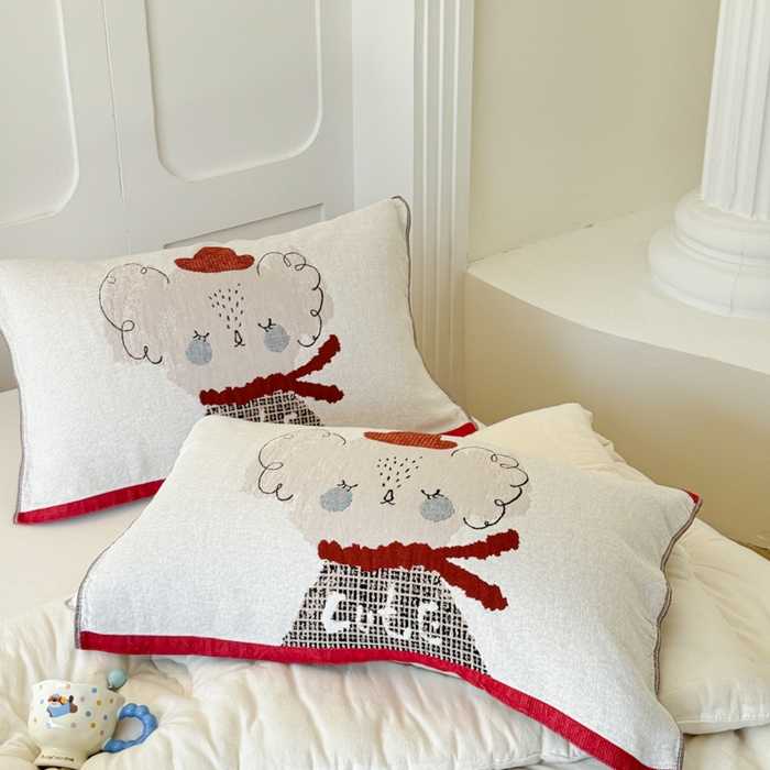 91家纺网 家纺一手货源 找家纺 乐家毛巾被（工厂自产自销） 2026新款全棉A类母婴级卡通软绵绵系列枕巾隔汗巾 Cute 考拉