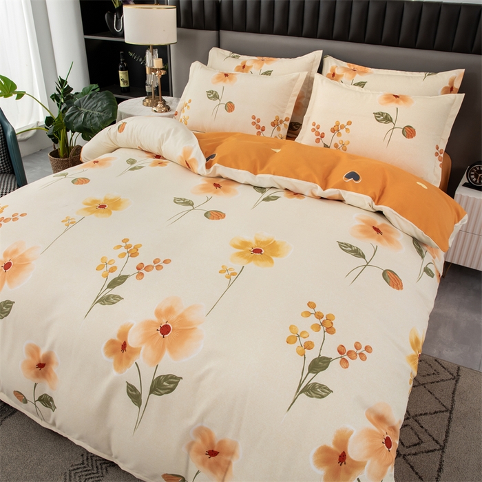 91家纺网 家纺一手货源 找家纺 佳宇轩 2026新款爆款140克独版植物羊绒加厚斜纹磨毛四件套 繁华