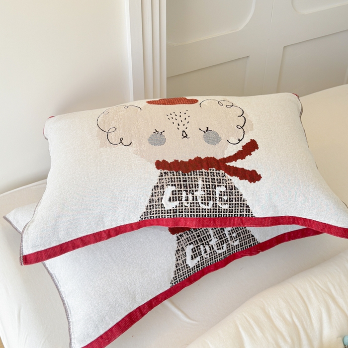 91家纺网 家纺一手货源 找家纺 乐家毛巾被（工厂自产自销） 2026新款全棉A类母婴级卡通软绵绵系列枕巾隔汗巾 Cute 考拉