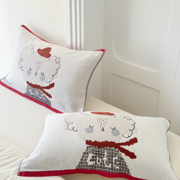 91家纺网 家纺一手货源 找家纺 乐家毛巾被（工厂自产自销） 2026新款全棉A类母婴级卡通软绵绵系列枕巾隔汗巾 Cute 考拉