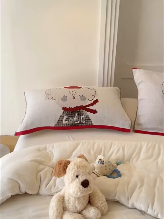 91家纺网 家纺一手货源 找家纺 乐家毛巾被（工厂自产自销） 2026新款全棉A类母婴级卡通软绵绵系列枕巾隔汗巾 Cute 考拉