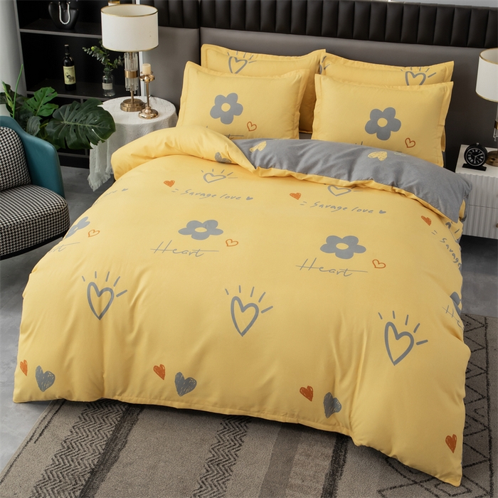 91家纺网 家纺一手货源 找家纺 佳宇轩 2026新款爆款140克独版植物羊绒加厚斜纹磨毛四件套 蜜恋