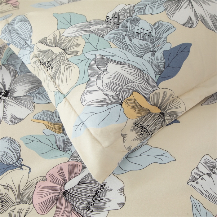 91家纺网 家纺一手货源 找家纺 佳宇轩 2026新款爆款140克独版植物羊绒加厚斜纹磨毛四件套 水木年华