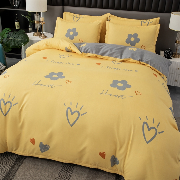 91家纺网 家纺一手货源 找家纺 佳宇轩 2026新款爆款140克独版植物羊绒加厚斜纹磨毛四件套 蜜恋