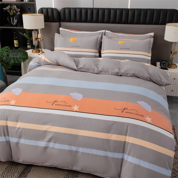 91家纺网 家纺一手货源 找家纺 佳宇轩 2026新款爆款140克独版植物羊绒加厚斜纹磨毛四件套 一叶知秋