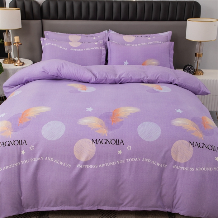 91家纺网 家纺一手货源 找家纺 佳宇轩 2026新款爆款140克独版植物羊绒加厚斜纹磨毛四件套 羽蝶飞