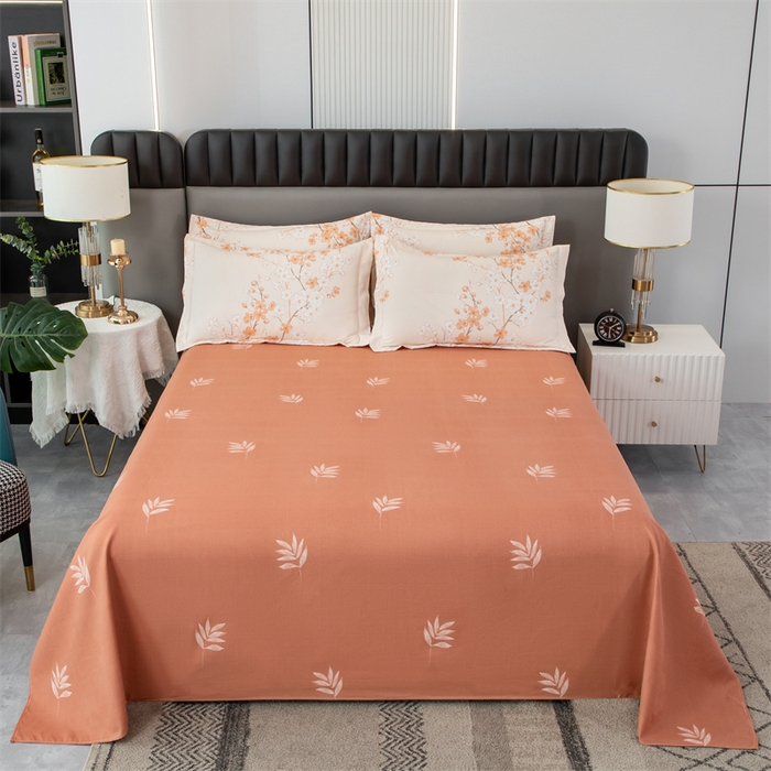 91家纺网 家纺一手货源 找家纺 佳宇轩 2026新款爆款140克独版植物羊绒加厚斜纹磨毛四件套 朝花夕拾