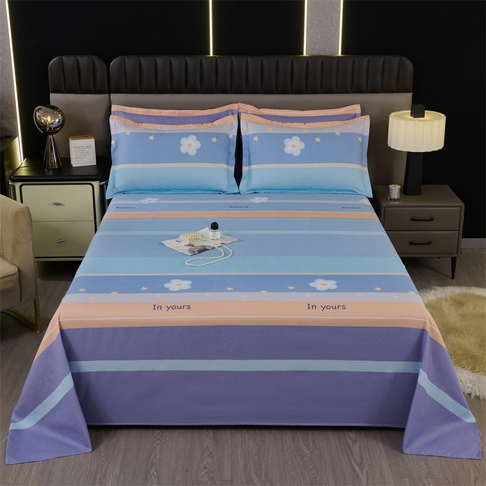 91家纺网 家纺一手货源 找家纺 佳宇轩 2026新款爆款140克独版植物羊绒加厚斜纹磨毛四件套 芊芊花语