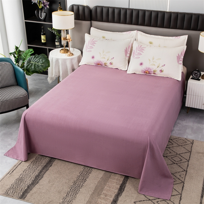 91家纺网 家纺一手货源 找家纺 佳宇轩 2026新款爆款140克独版植物羊绒加厚斜纹磨毛四件套 紫韵花开