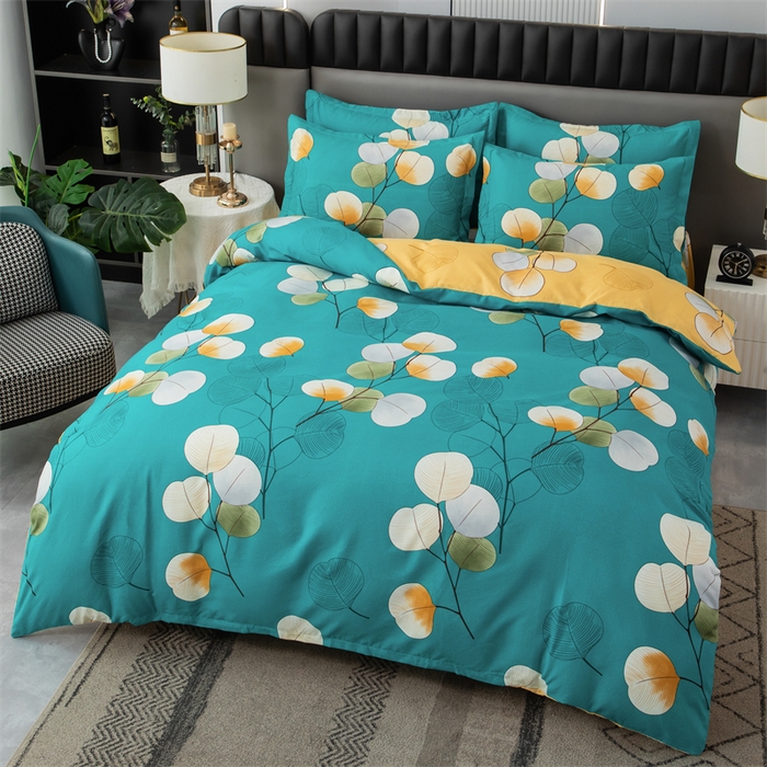 91家纺网 家纺一手货源 找家纺 佳宇轩 2026新款爆款140克独版植物羊绒加厚斜纹磨毛四件套 热带风情