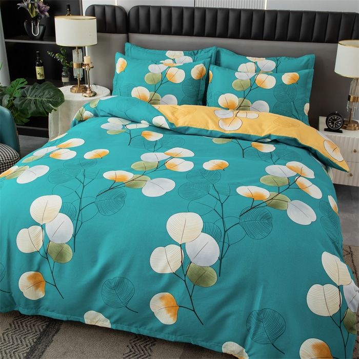 91家纺网 家纺一手货源 找家纺 佳宇轩 2026新款爆款140克独版植物羊绒加厚斜纹磨毛四件套 热带风情