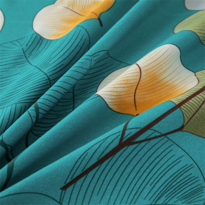 91家纺网 家纺一手货源 找家纺 佳宇轩 2026新款爆款140克独版植物羊绒加厚斜纹磨毛四件套 热带风情