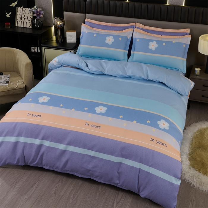 91家纺网 家纺一手货源 找家纺 佳宇轩 2026新款爆款140克独版植物羊绒加厚斜纹磨毛四件套 芊芊花语