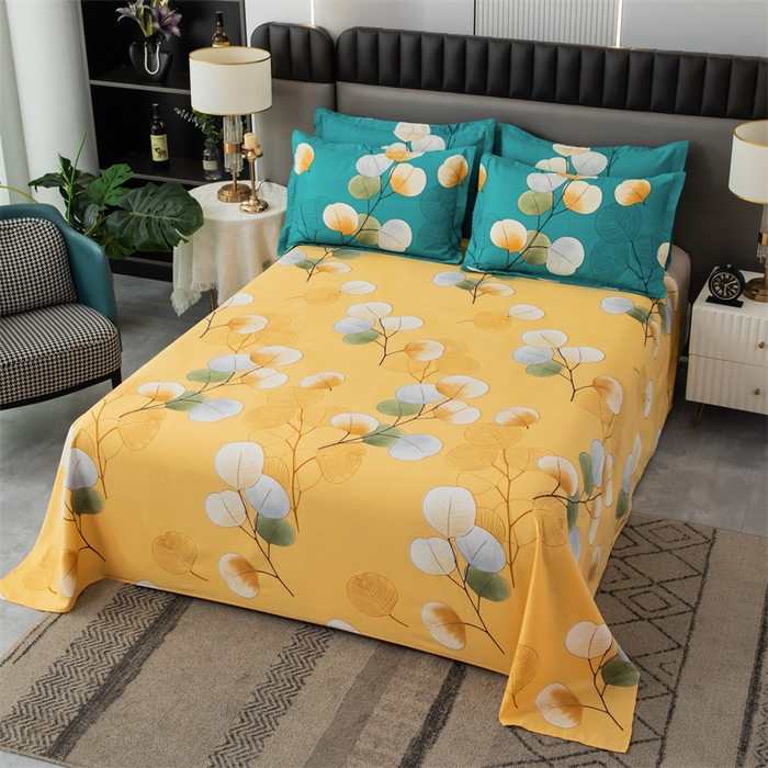 91家纺网 家纺一手货源 找家纺 佳宇轩 2026新款爆款140克独版植物羊绒加厚斜纹磨毛四件套 热带风情