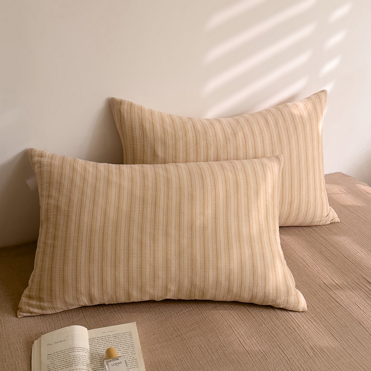 91家纺网 家纺一手货源 找家纺 DoDo 兜兜 2026年全棉纯棉A类色织皱皱纱床单单件 单床单 小半-棕