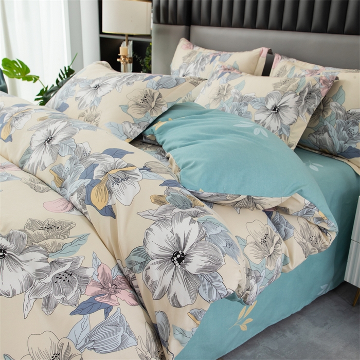 91家纺网 家纺一手货源 找家纺 佳宇轩 2026新款爆款140克独版植物羊绒加厚斜纹磨毛四件套 水木年华