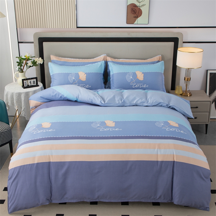 佳宇轩 2026新款爆款140克独版植物羊绒加厚斜纹磨毛四件套 若雨千叶