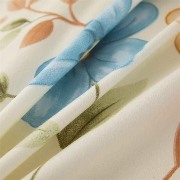 91家纺网 家纺一手货源 找家纺 佳宇轩 2026新款爆款140克独版植物羊绒加厚斜纹磨毛四件套 芳华