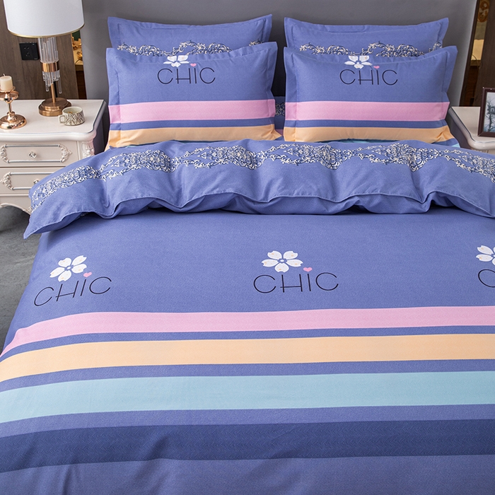 91家纺网 家纺一手货源 找家纺 佳宇轩 2026新款爆款140克独版植物羊绒加厚斜纹磨毛四件套 雅致蓝