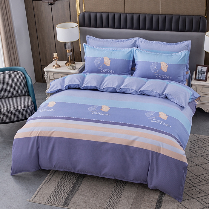 91家纺网 家纺一手货源 找家纺 佳宇轩 2026新款爆款140克独版植物羊绒加厚斜纹磨毛四件套 若雨千叶