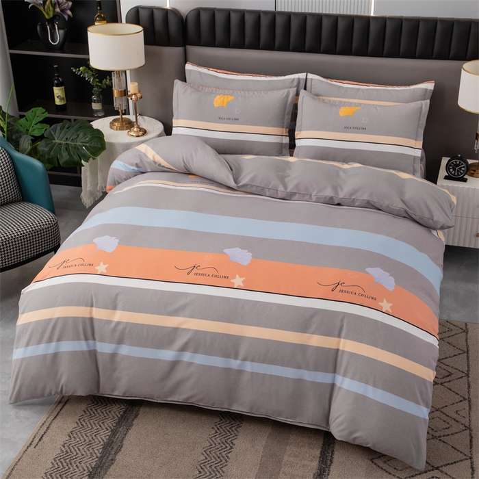 91家纺网 家纺一手货源 找家纺 佳宇轩 2026新款爆款140克独版植物羊绒加厚斜纹磨毛四件套 一叶知秋