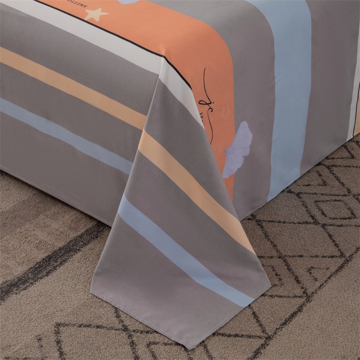 91家纺网 家纺一手货源 找家纺 佳宇轩 2026新款爆款140克独版植物羊绒加厚斜纹磨毛四件套 一叶知秋