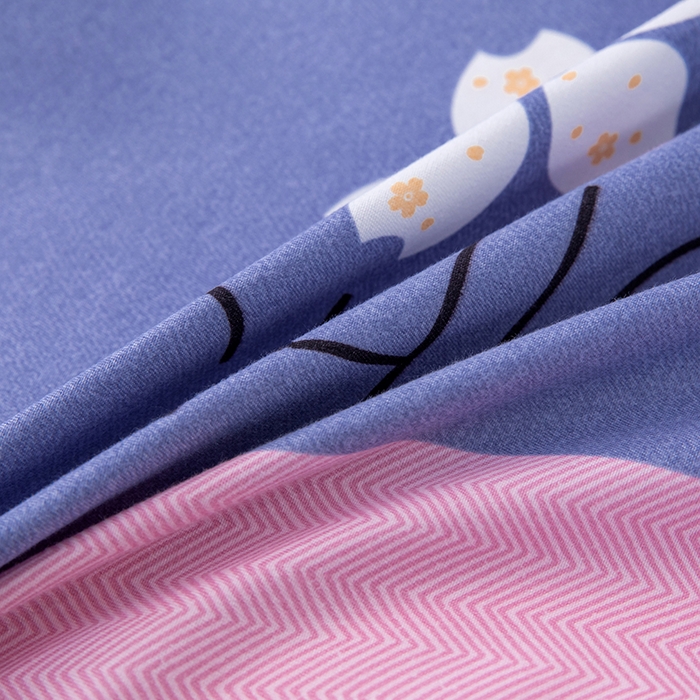 91家纺网 家纺一手货源 找家纺 佳宇轩 2026新款爆款140克独版植物羊绒加厚斜纹磨毛四件套 雅致蓝