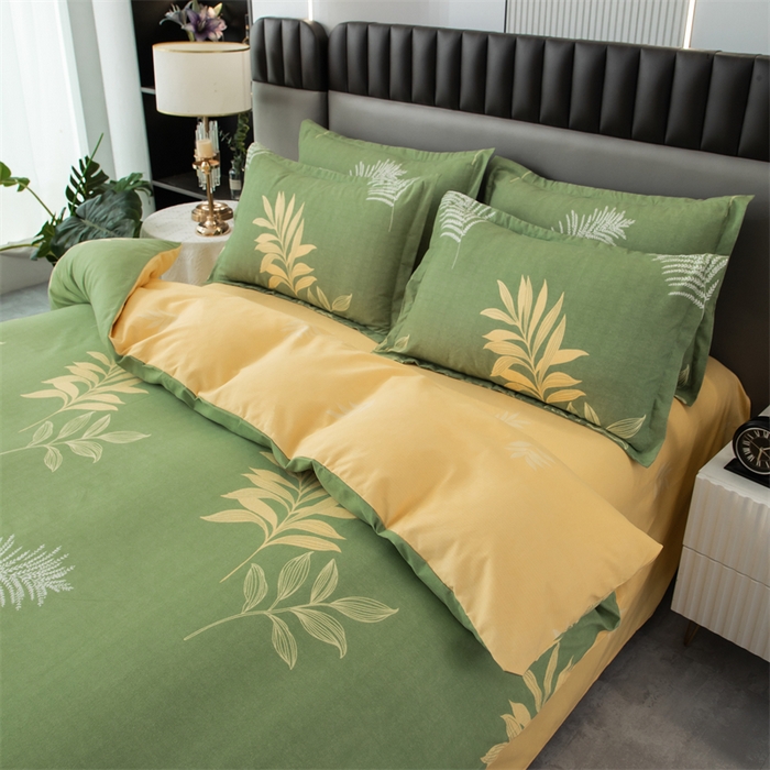 91家纺网 家纺一手货源 找家纺 佳宇轩 2026新款爆款140克独版植物羊绒加厚斜纹磨毛四件套 漫步森林