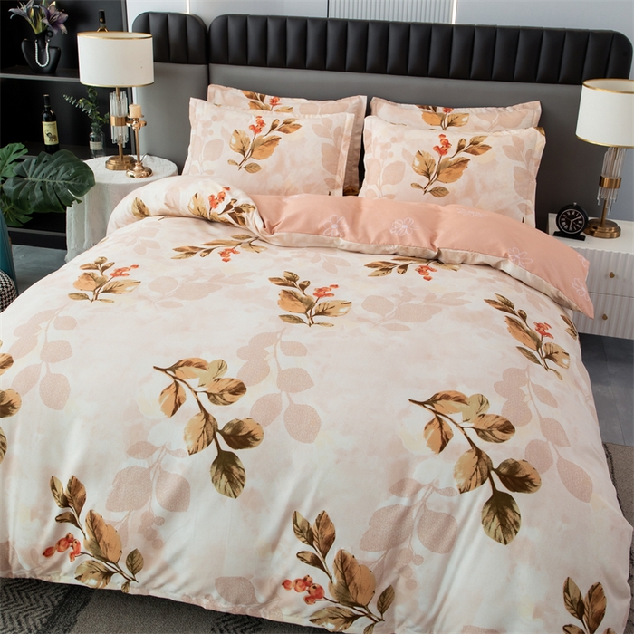 91家纺网 家纺一手货源 找家纺 佳宇轩 2026新款爆款140克独版植物羊绒加厚斜纹磨毛四件套 金枝玉叶