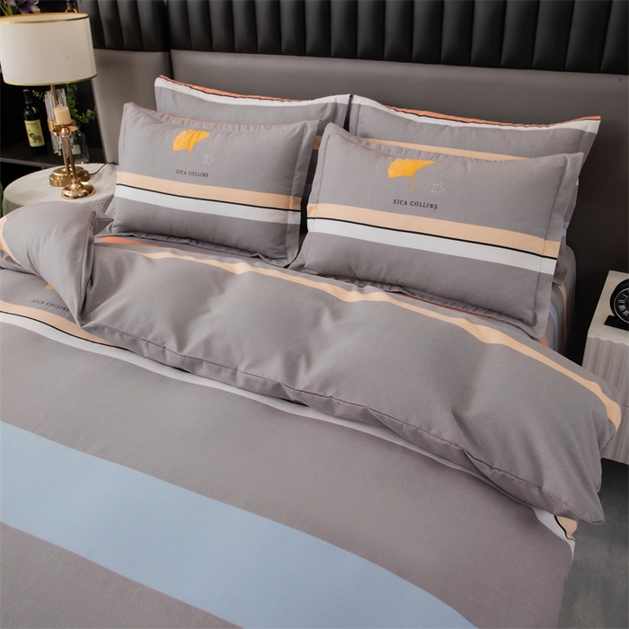 91家纺网 家纺一手货源 找家纺 佳宇轩 2026新款爆款140克独版植物羊绒加厚斜纹磨毛四件套 一叶知秋